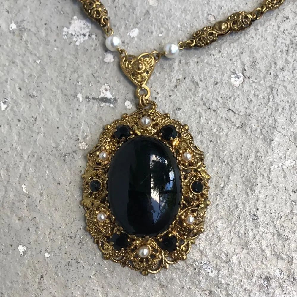West Germany filigree necklace